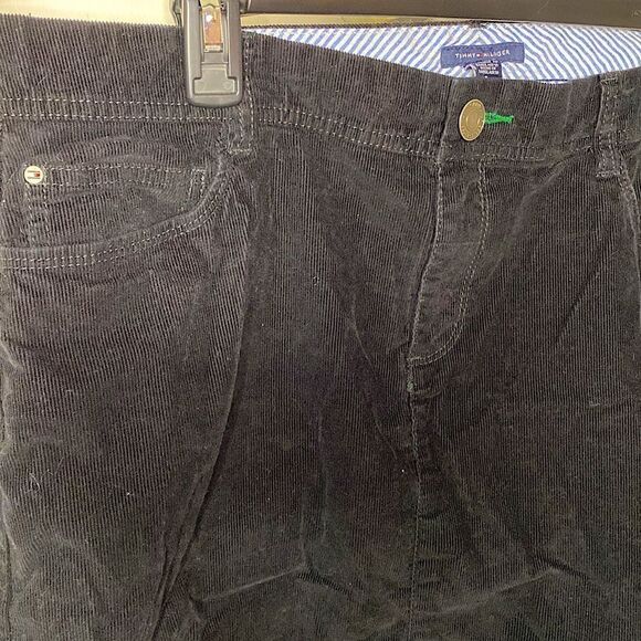 Tommy Hilfiger Black Corduroy Skirt - Picture 3 of 7